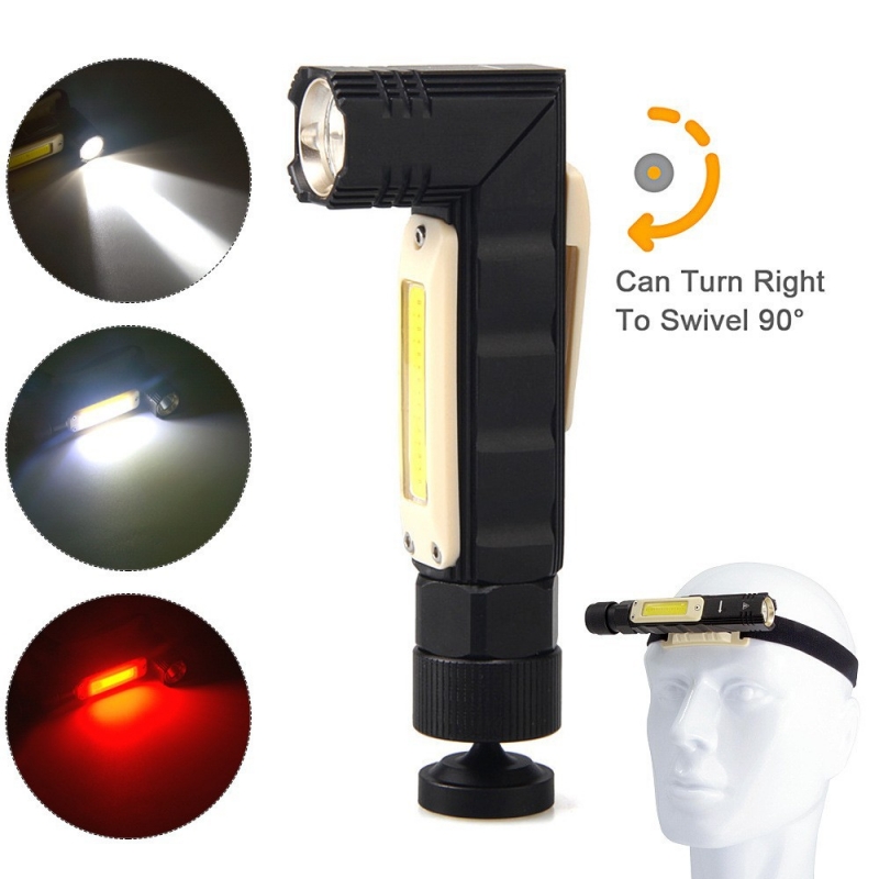 Headlamp Tactical Bright - Handenvrije tactische zaklamp Dubbele brandstof 90