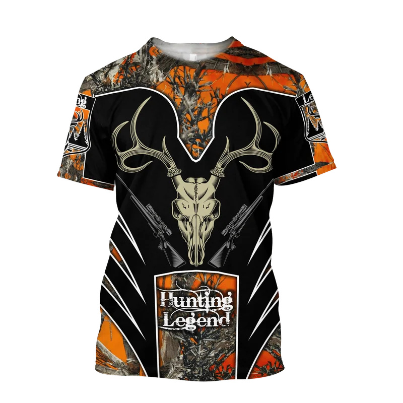Outdoor Hunting Graphic Tees - 1-delig op maat uw foto elanden