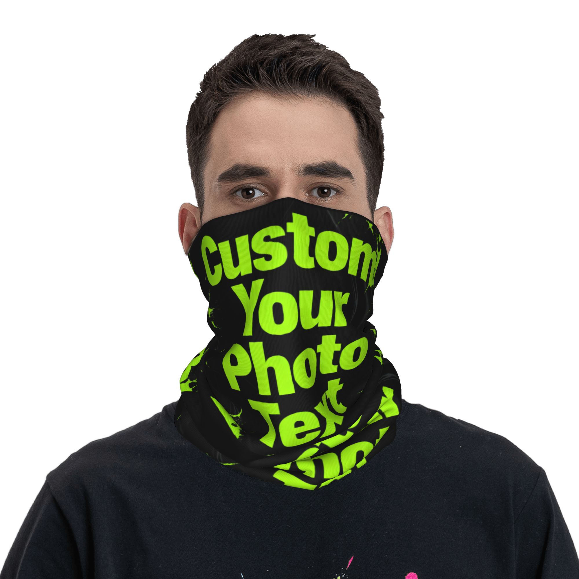 Hunting Outdoor Logos - Aangepaste aangepaste foto-logo tekst bandana nekwarmer