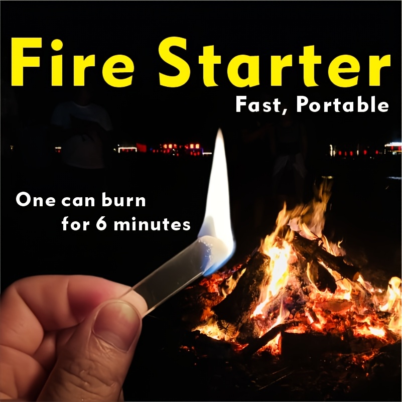 Fire Starter Waterproof - Vuurstarters 60 stuks, transparant, waterdicht, snel