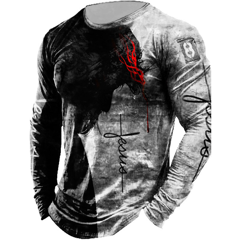Outdoor Hunting Graphic Tees - Heren Lange Mouw Graphics Geen Jacht