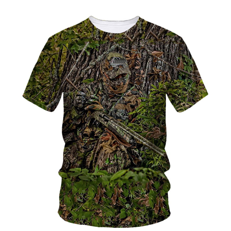 Zomermode Nieuwe Jacht Camo Gr - Outdoor Hunting Graphic Tees recensie en prijs