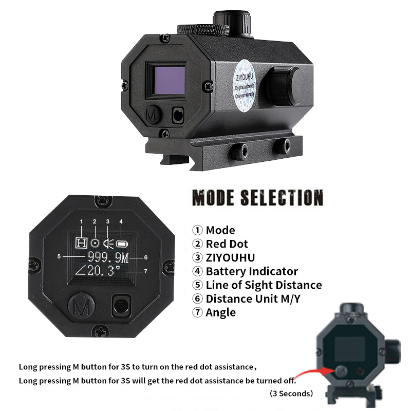 ZIYOUHU-MINI8 Caza Sniper Lase - Rangefinder Laser Hunting recensie en prijs