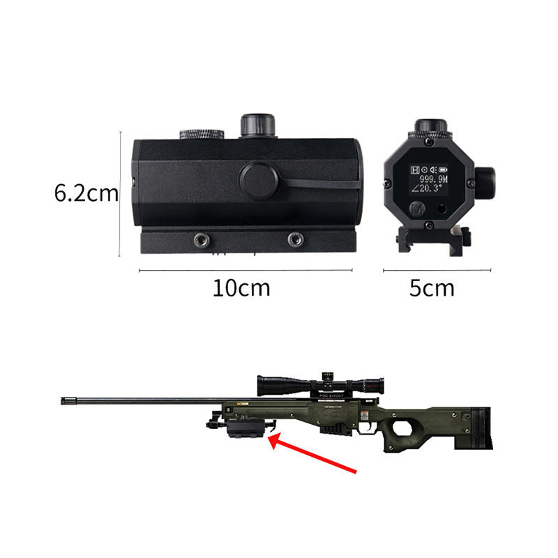 MINI8 Plug-in 1200m bereikappa - Rangefinder Laser Hunting recensie en prijs