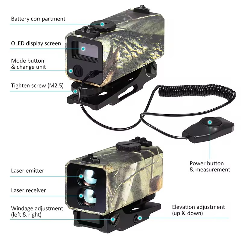 Mini-laser automatische afstan - Rangefinder Laser Hunting recensie en prijs