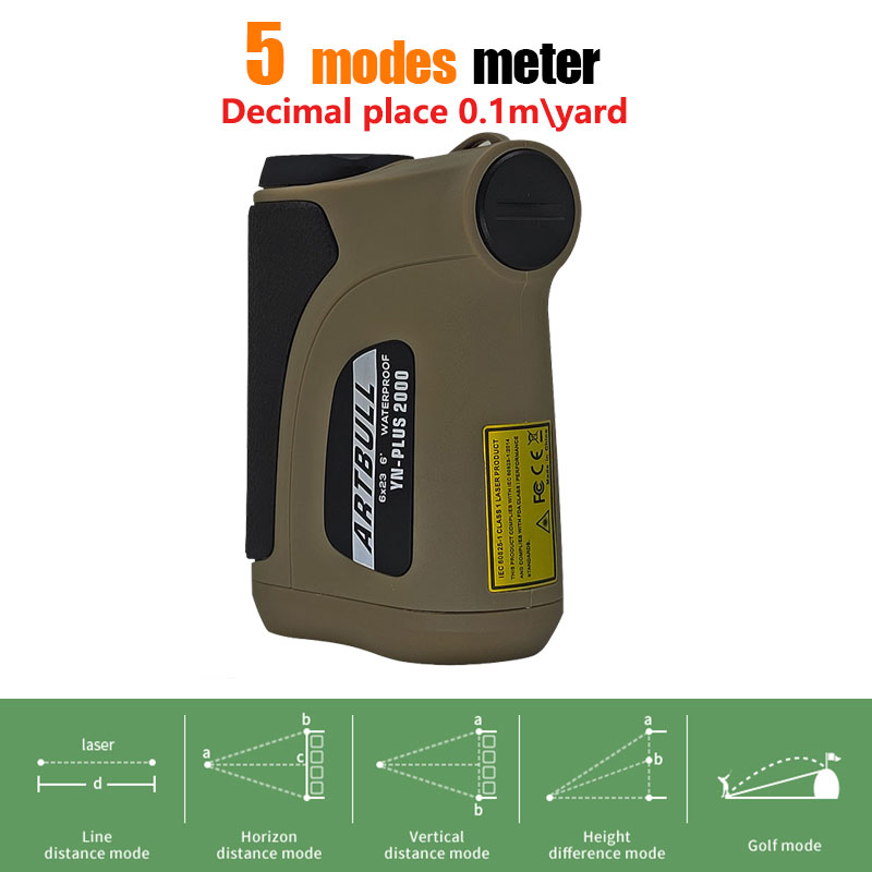 2000m Laser-afstandsmeter Mono - Rangefinder Laser Hunting recensie en prijs